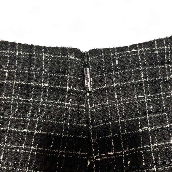 Karl Lagerfeld Black Tweed Bouclé Pencil Skirt Women’s 16 Lined Knit Workwear - Picture 5 of 7